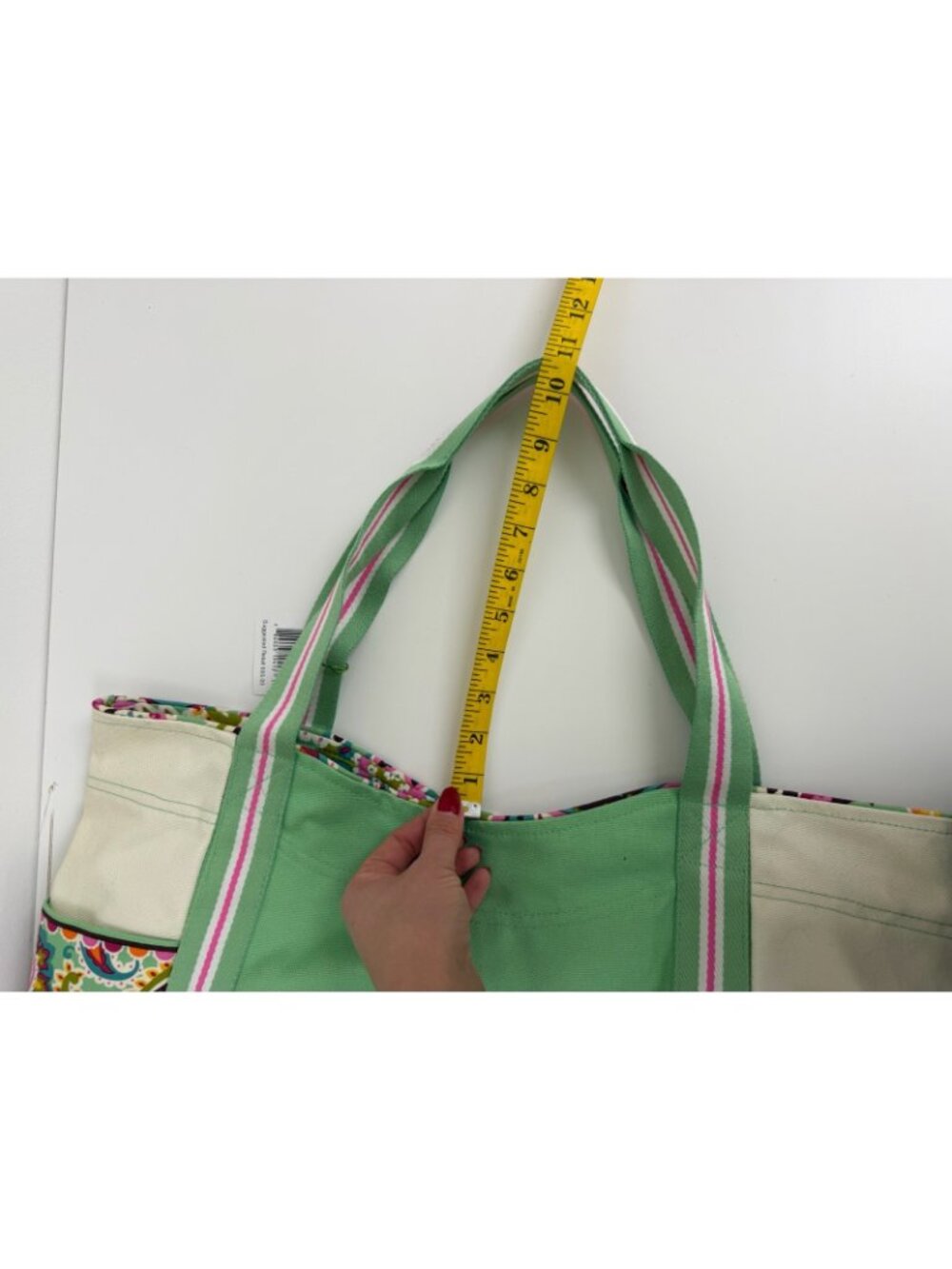 Vera Bradley Tutti Frutti Large Canvas Tote Bag NWT - Picture 11 of 14